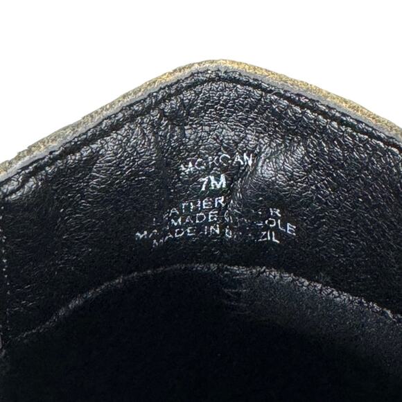 Coconuts Matisse Morgan Booties 7 Leather Snake Animal Print Yellow Black Edgy - Picture 8 of 8